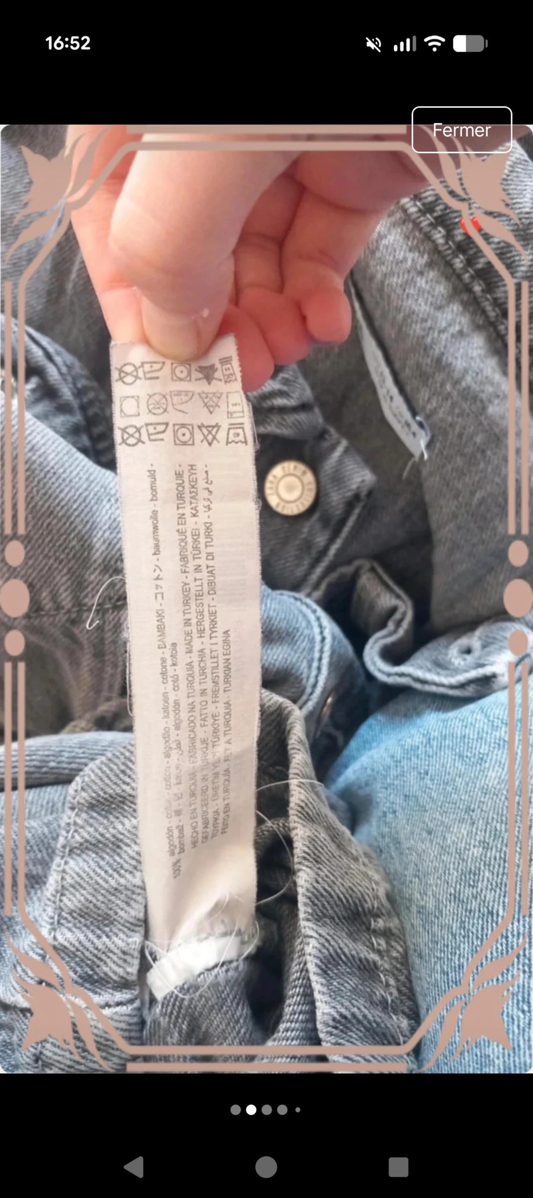 Grey Zara denim jumpsuit  Size 13/14 years 164 cm  Very good condition – photo 5